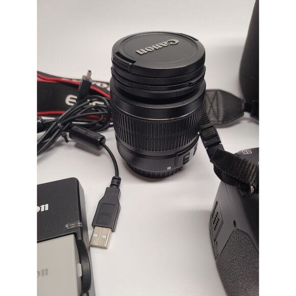 Canon Bundle Digital Rebel XSi 12.2 MP SLR Camera EF-S 18-55mm Zoom Lens Case - Picture 2 of 7